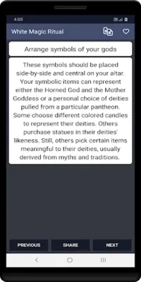 White Magic Ritual android App screenshot 1