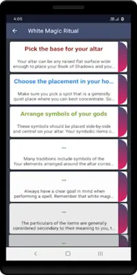 White Magic Ritual android App screenshot 2